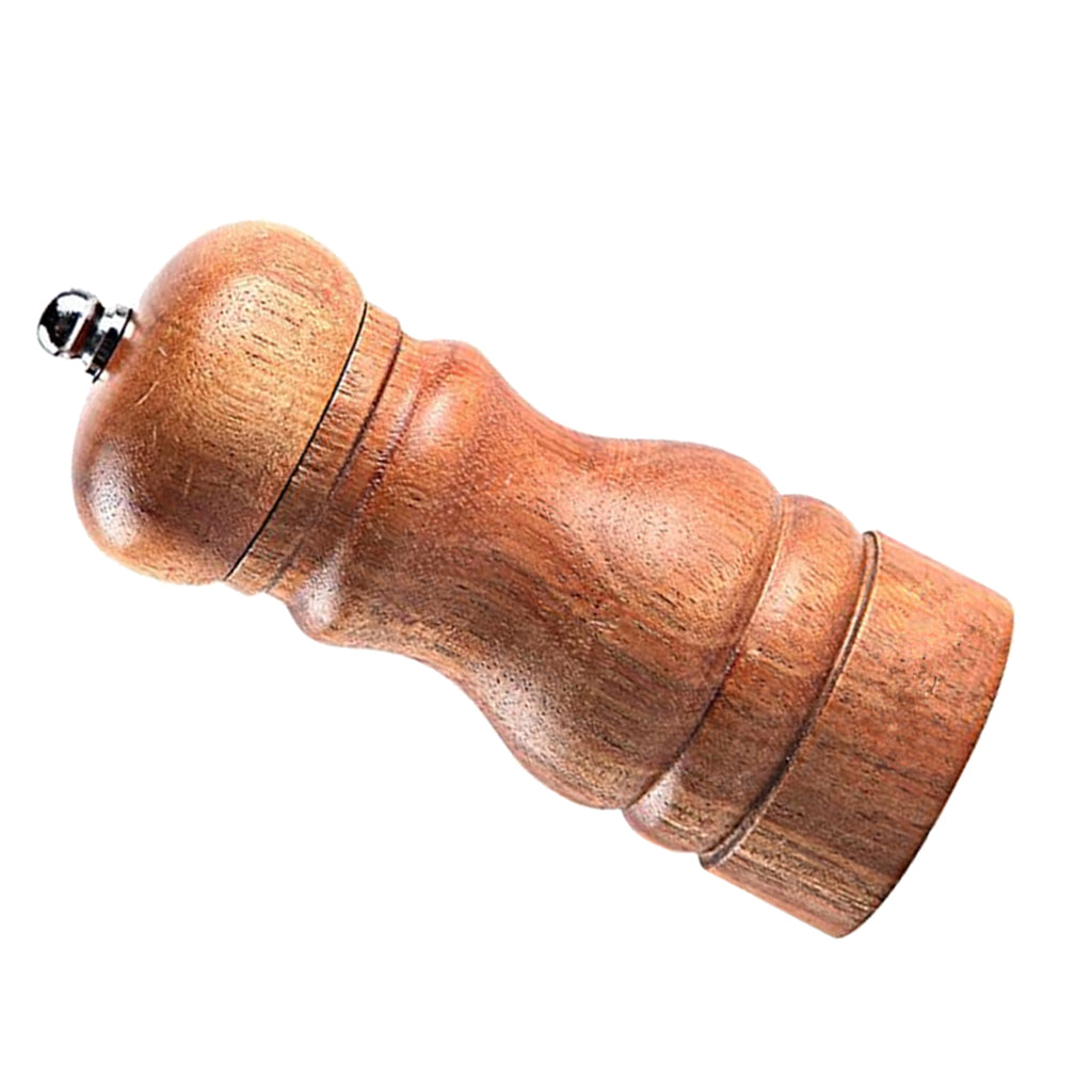 Natural Wood Wooden Pepper Mill Grinder Muller Manual A