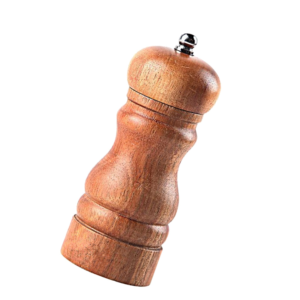 Natural Wood Wooden Pepper Mill Grinder Muller Manual A