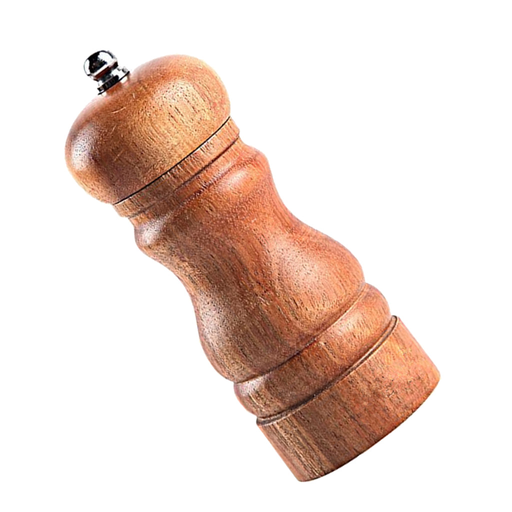 Natural Wood Wooden Pepper Mill Grinder Muller Manual A