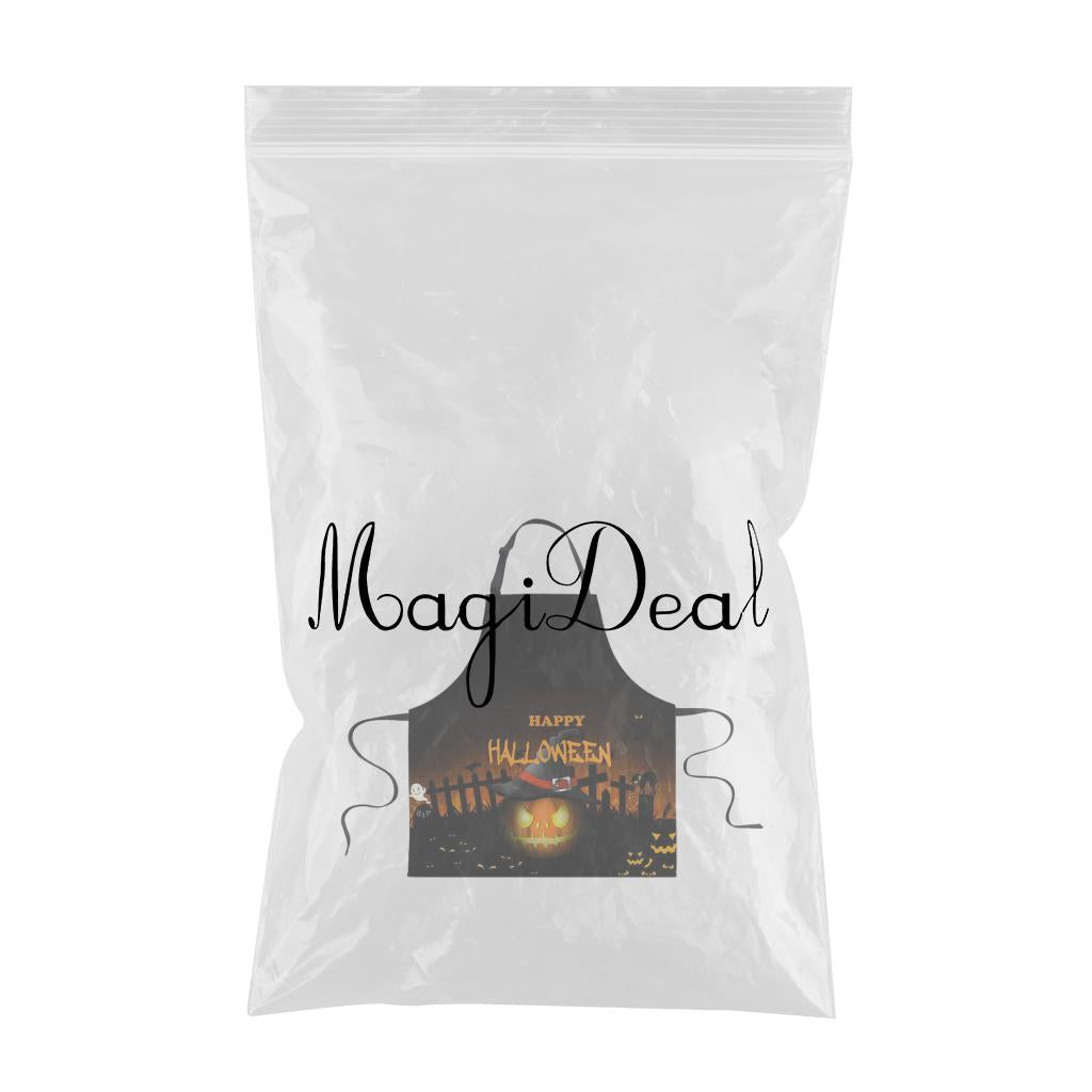 Halloween Apron Sleeveless Waterproof Unisex Bib Apron Happy Halloween B