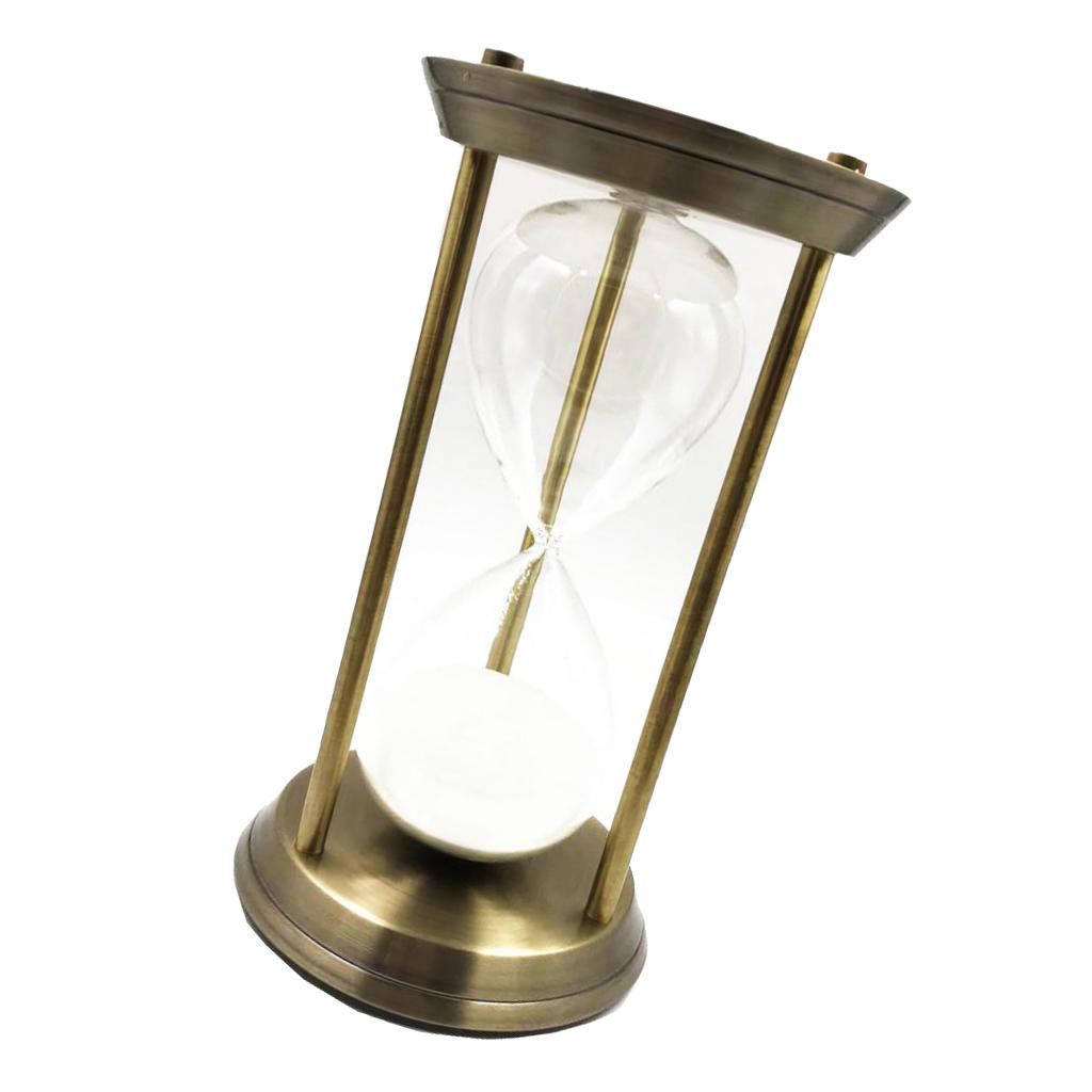 Metal Sandglass Rotating Hourglass Sand Clock Timers Desktop 60 Minutes