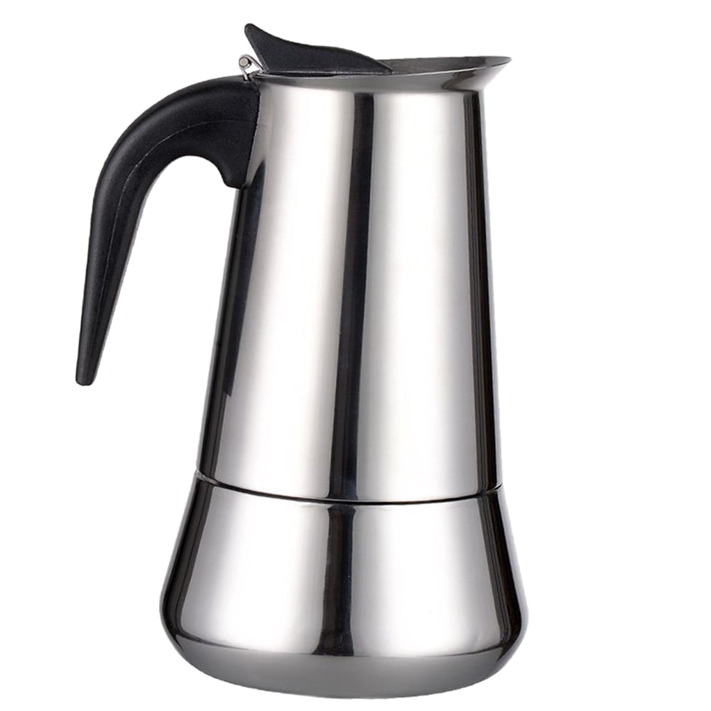 Stainless Steel Stovetop Moka Espresso Coffee Maker Pot Percolator 9 Cup