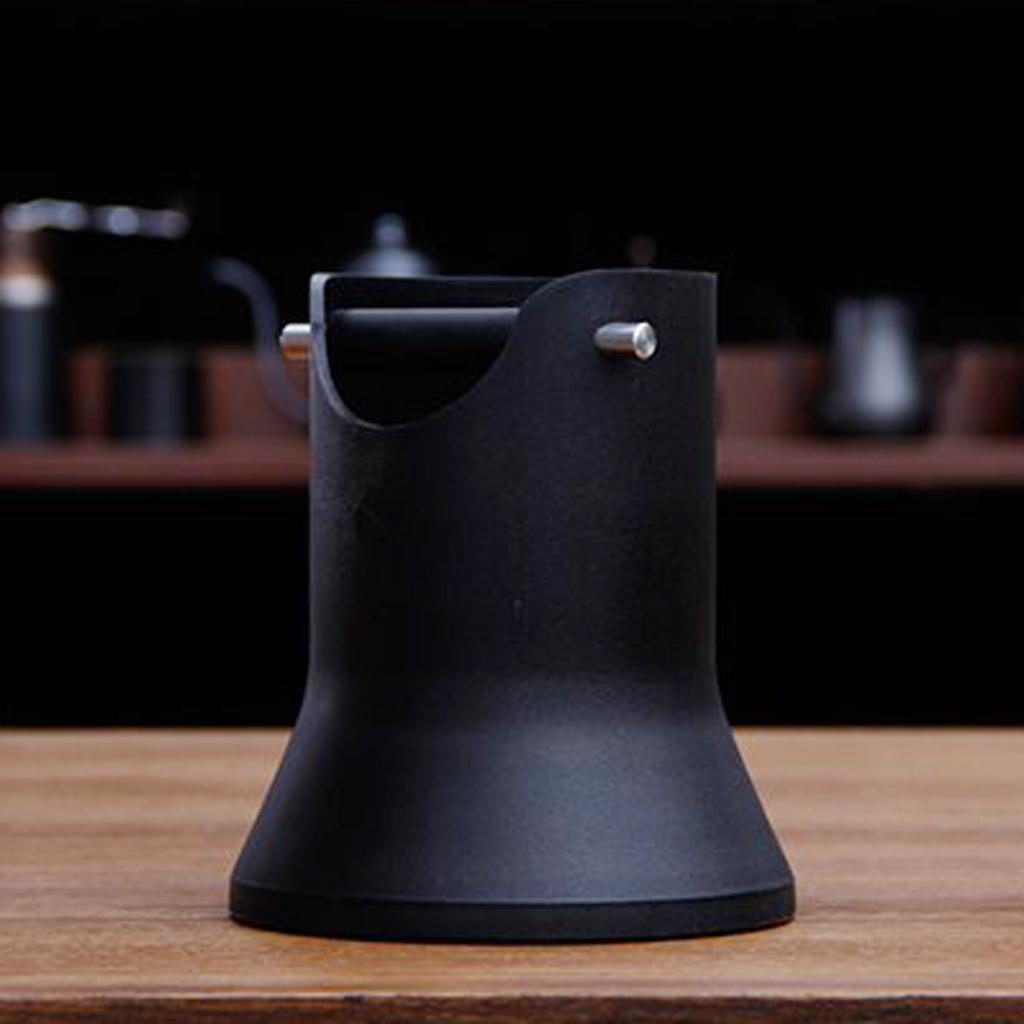 Coffee Espresso Grounds Residue Knock Box Plastic for Barista Black
