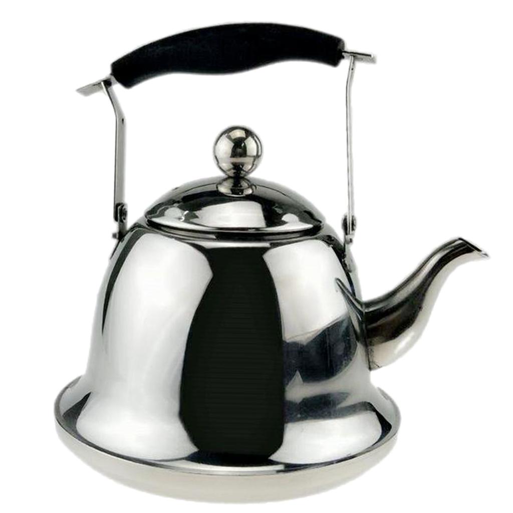 Outdoor Camping Stainless Steel Kettle Kitchen Fast Boil Tea Pot Silver 3L