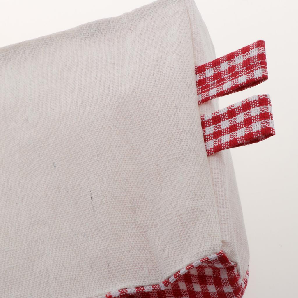 Cartoon Hanging Pocket Storage Bag Organizer Closet Rack Red Grid