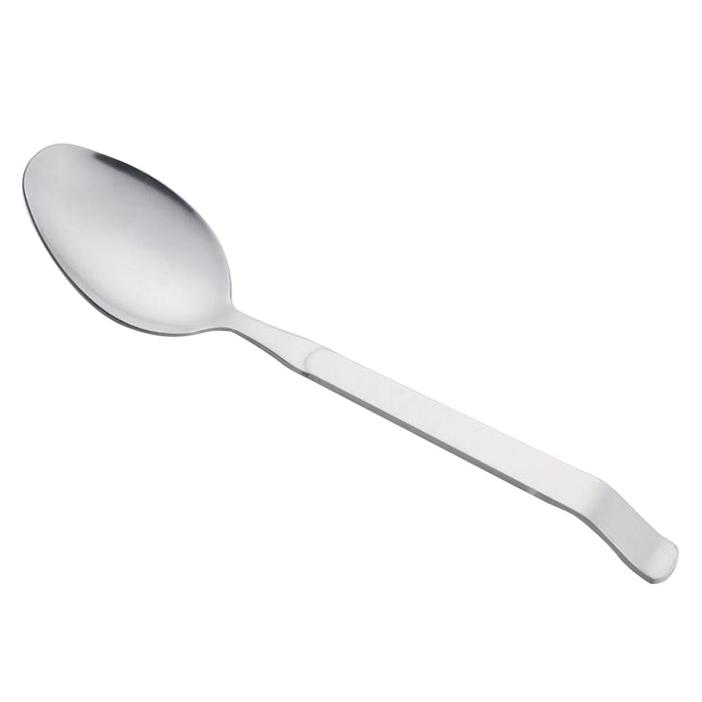 2xStainless Steel Spoon Colander Long Handle Ladle Dinner Serving  A