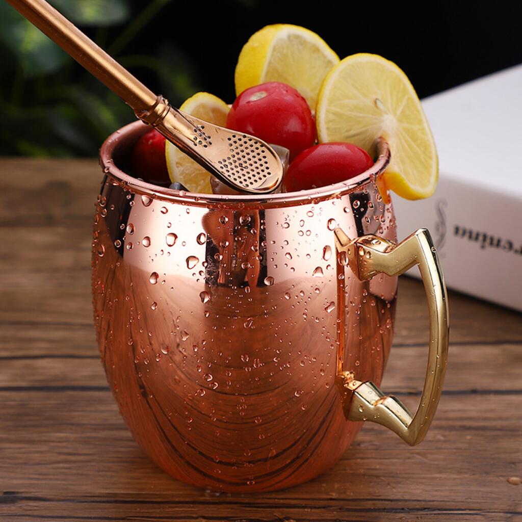 430ml Moscow Mule Mugs Cocktail Beer Drinking Cup Kitchen Bar Drinkware