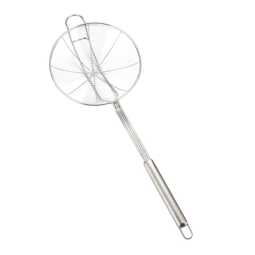 Stainless Steel Skimmer Strainer Wire Skimmer Spiral Mesh Skimmer Spoon 18cm