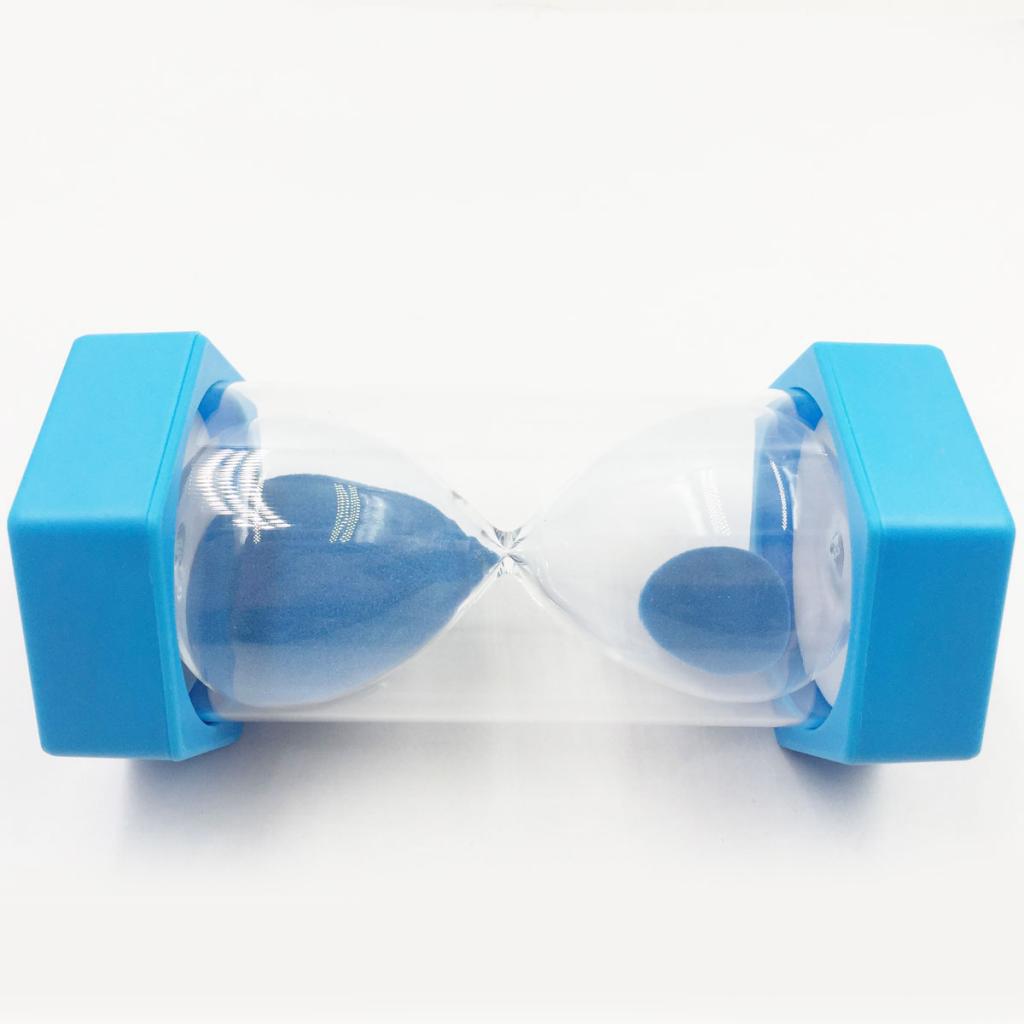 Six angles Plastic Sand Timer Hourglass Kid Reading Game Playing 5 Minute