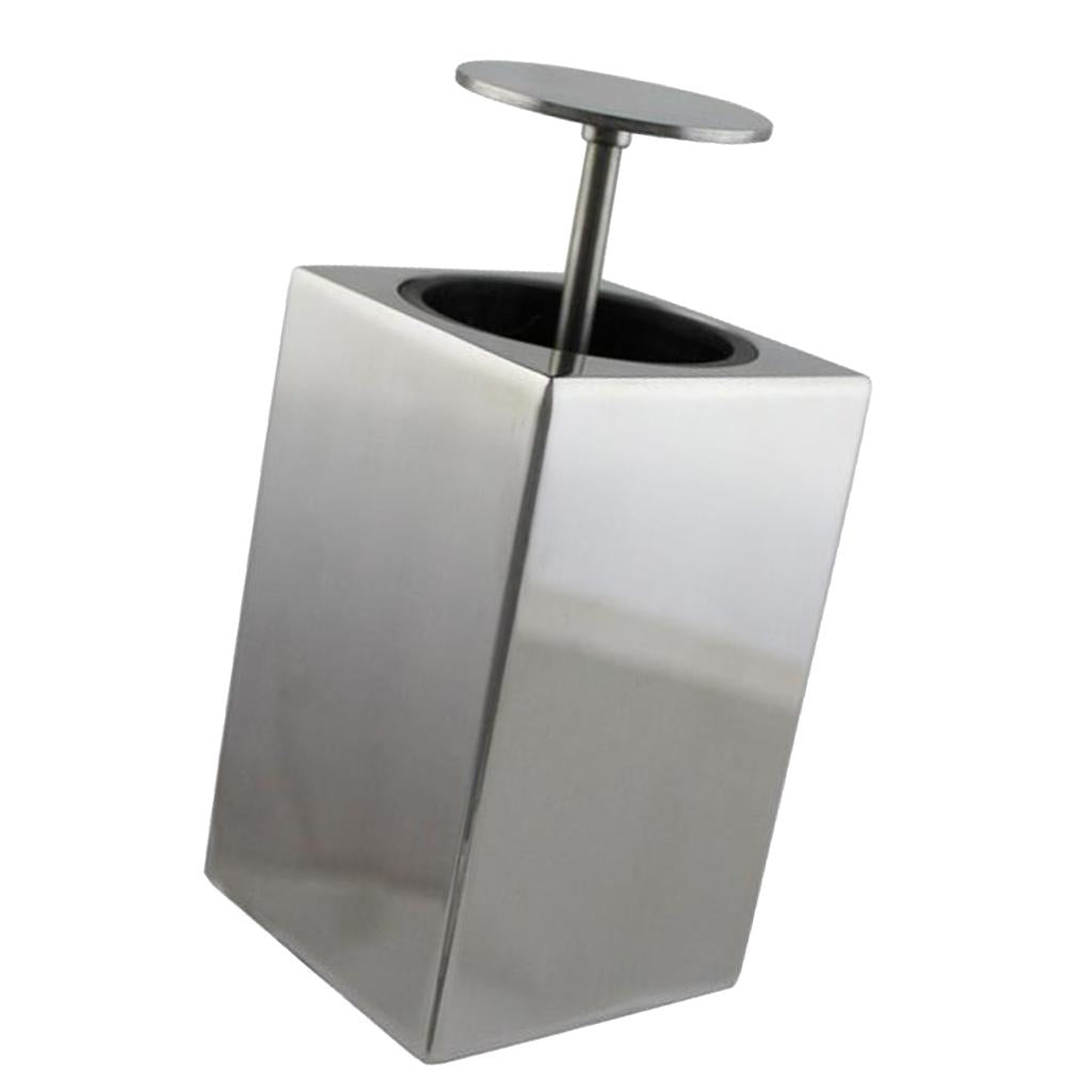 Portable Stainless Steel Automatic Push Type Toothpick Dispenser Holders