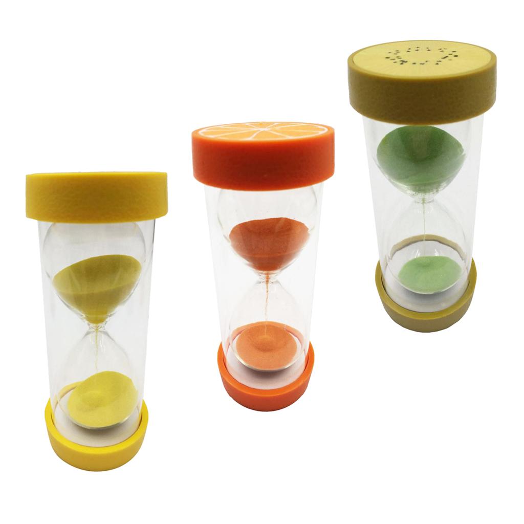 Cute Sandglass Hourglass Sand Clock Timers Desktop Clock 15 Minute Orange