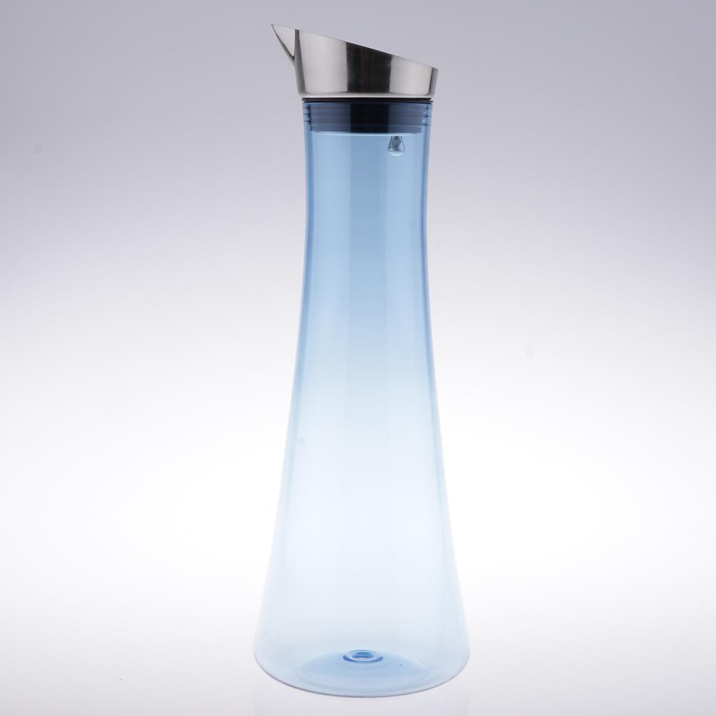 Water Juice Milk Drinks Iced Tea Beverage Pitcher Jug 1.6L Blue