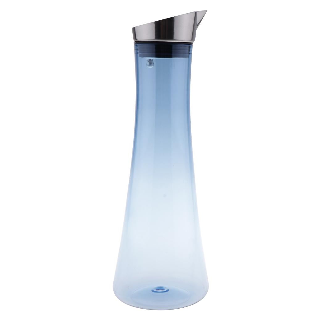 Water Juice Milk Drinks Iced Tea Beverage Pitcher Jug 1.6L Blue