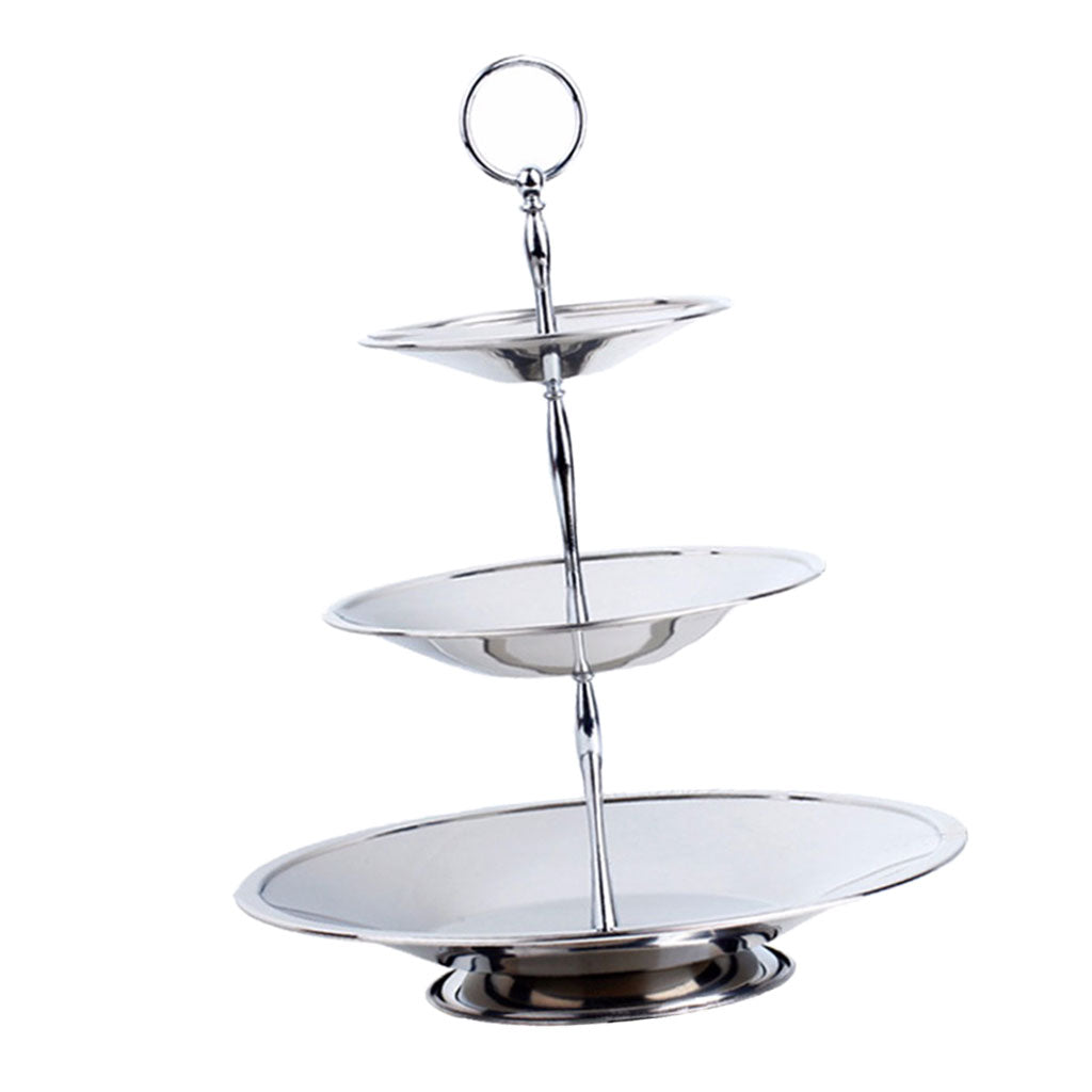 Stainless Steel Cupcake Stand Party & Wedding Dessert Pastry Cake Tower 3 Tier