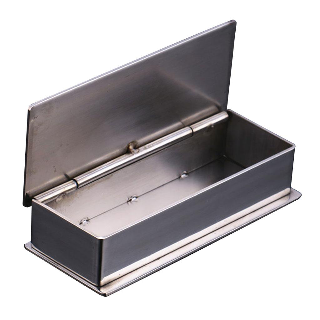 Portable Stainless Steel Toothpick Dispenser Holder Storage Box Without Hole