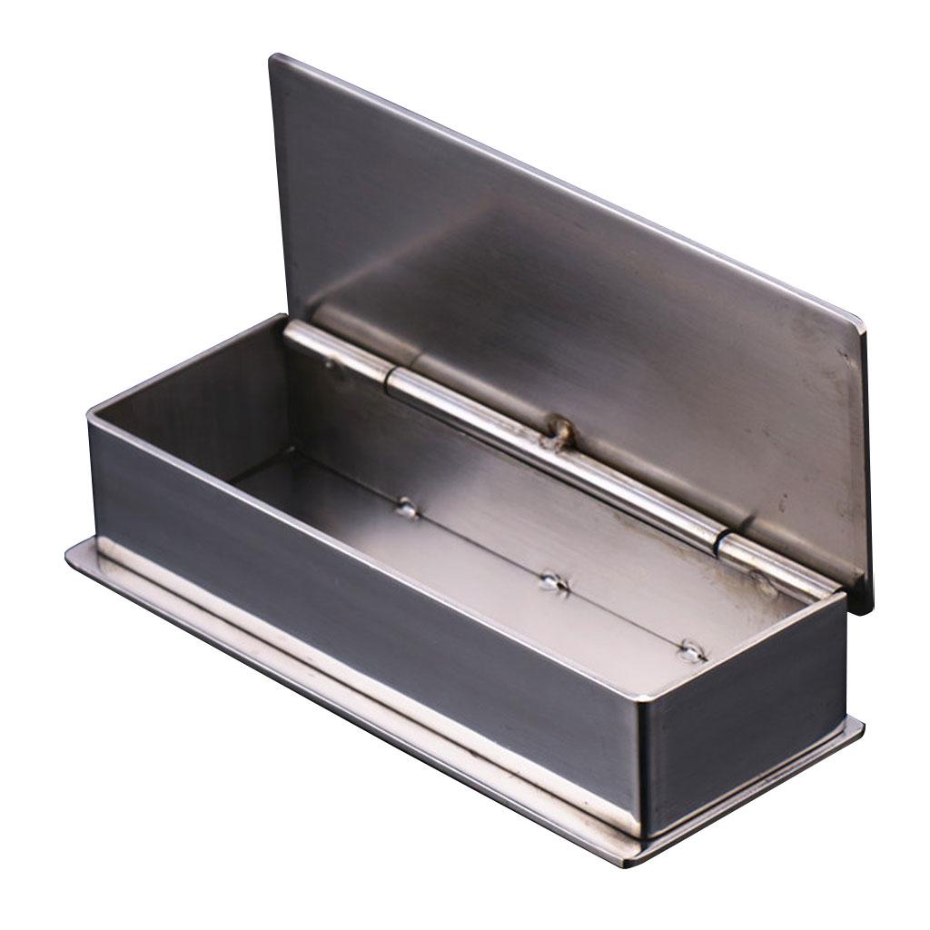 Portable Stainless Steel Toothpick Dispenser Holder Storage Box Without Hole