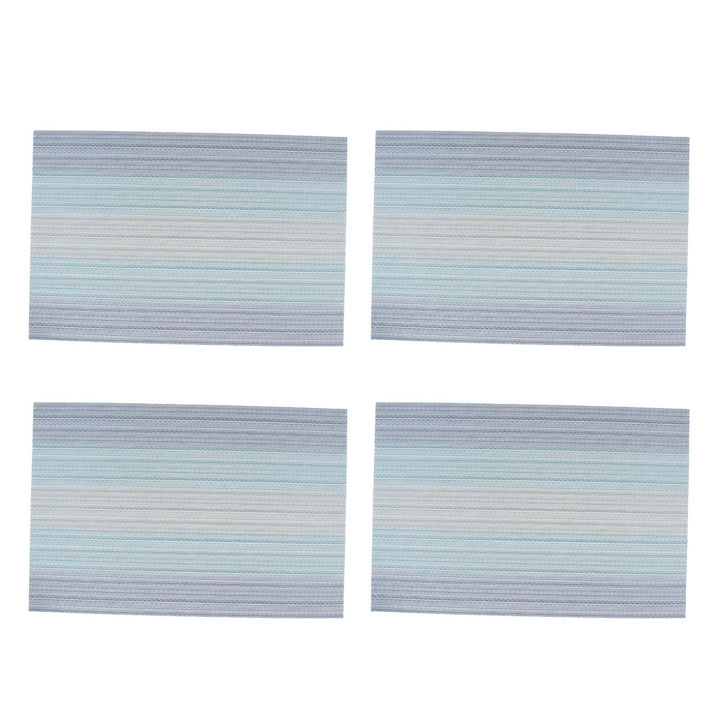 4Pcs Placemats Kitchen Table Placemat Washable Table Mats Light blue