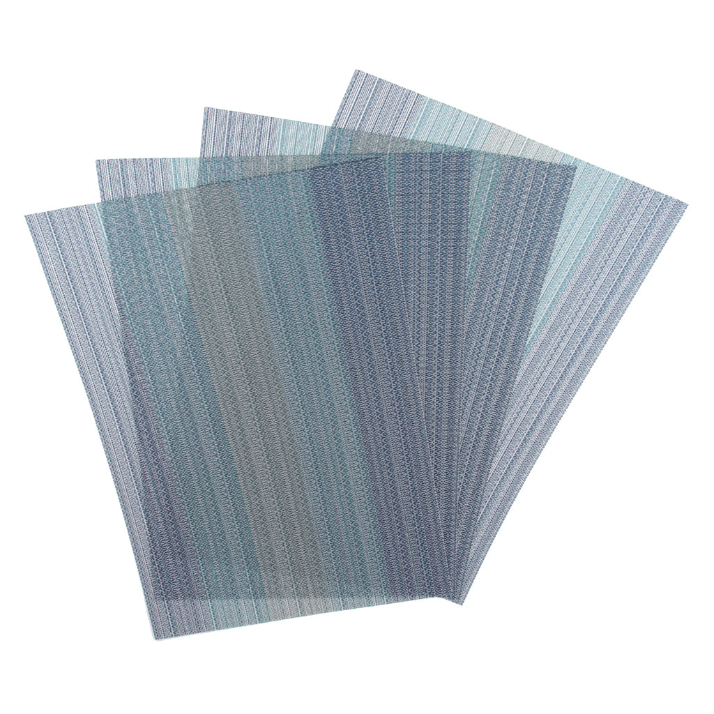 4Pcs Placemats Kitchen Table Placemat Washable Table Mats Light blue