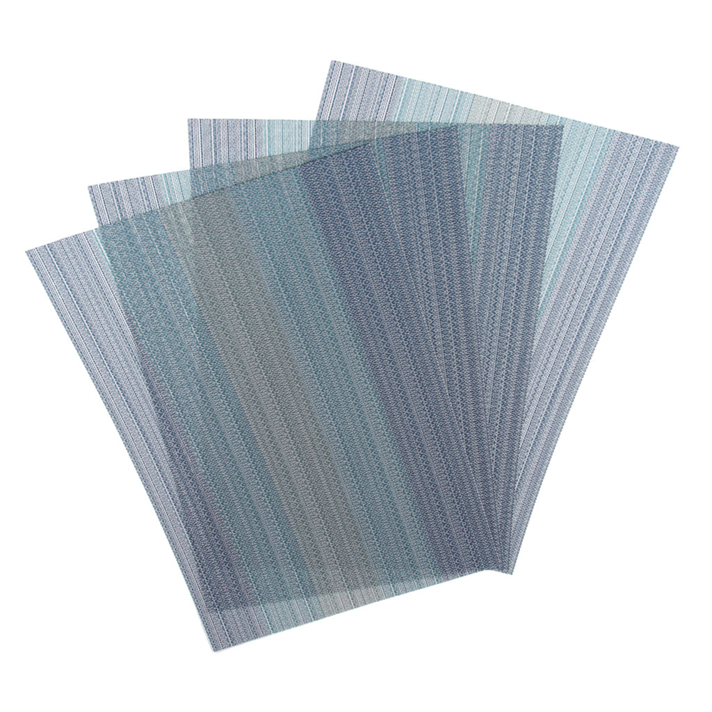 4Pcs Placemats Kitchen Table Placemat Washable Table Mats Light blue