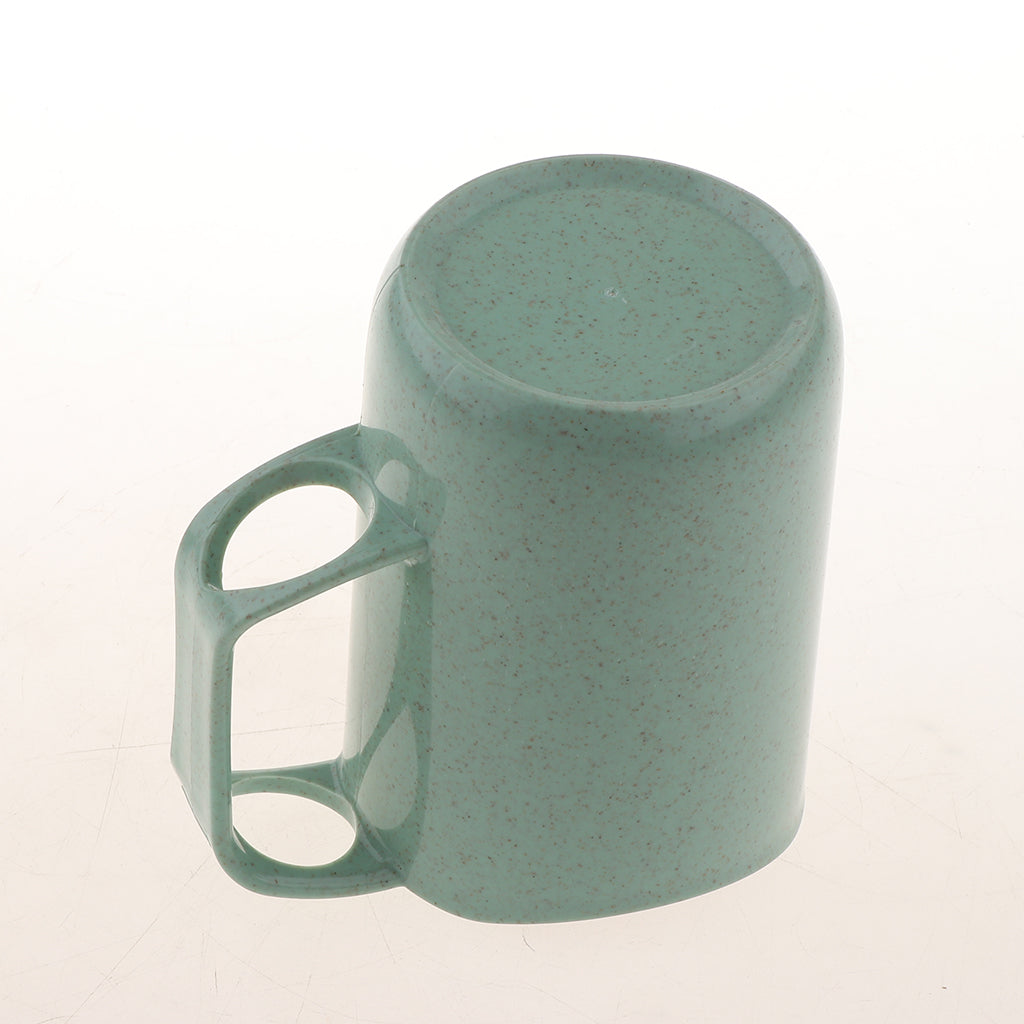 Creative Wheat Straw Toothbrush Holder Tooth-brushing Cup for bathroom Green