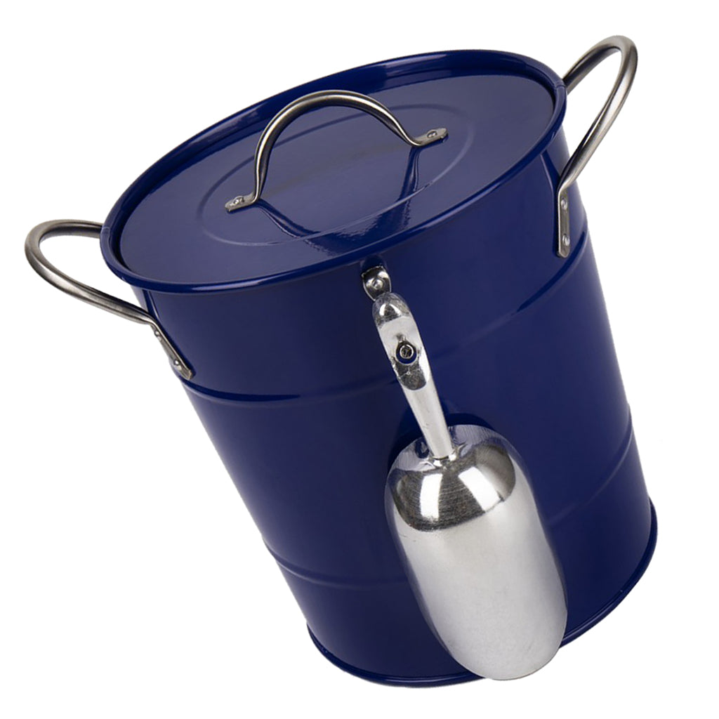 Ice Champagne Bucket, Beer Wine Cooler Bucket with Barware Blue