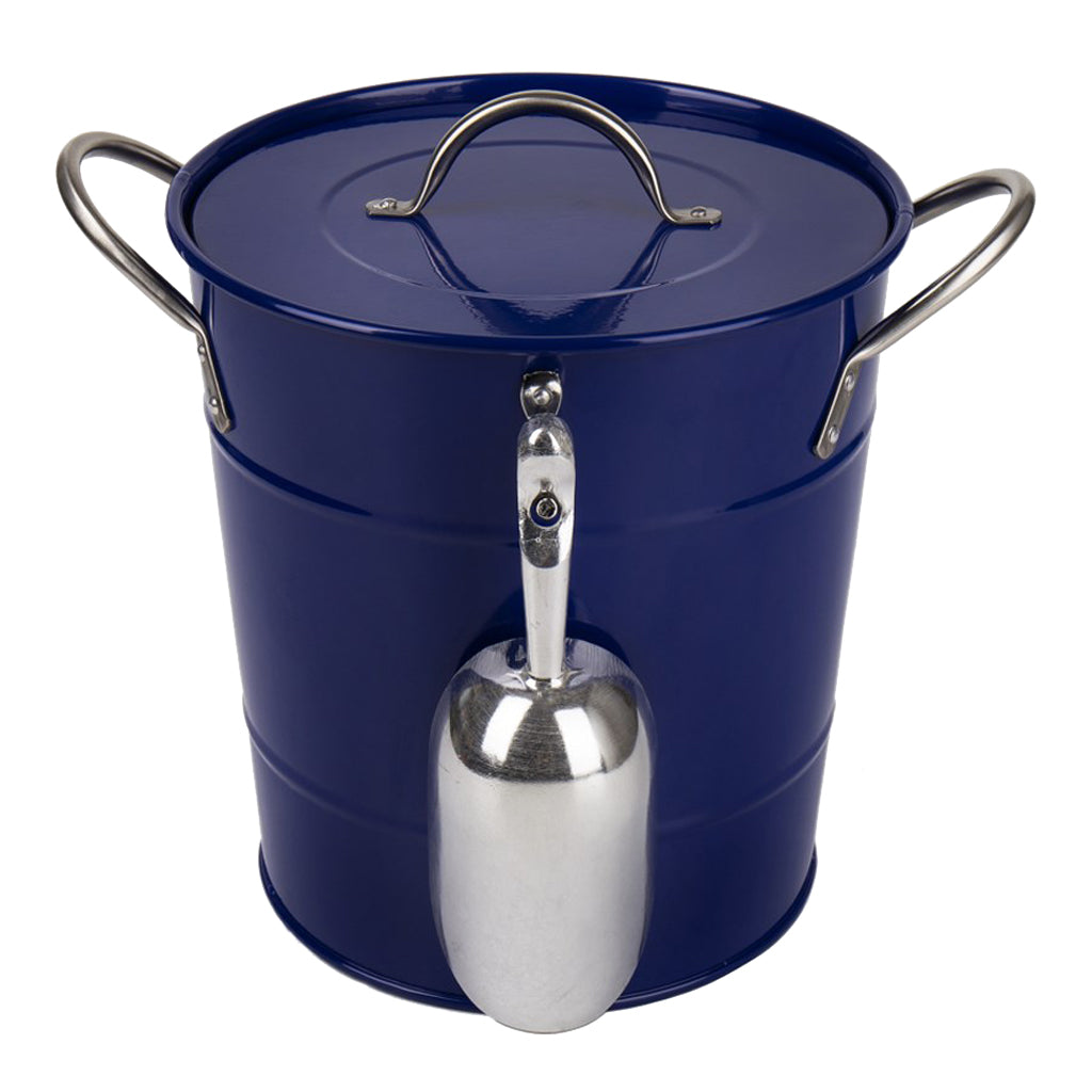 Ice Champagne Bucket, Beer Wine Cooler Bucket with Barware Blue