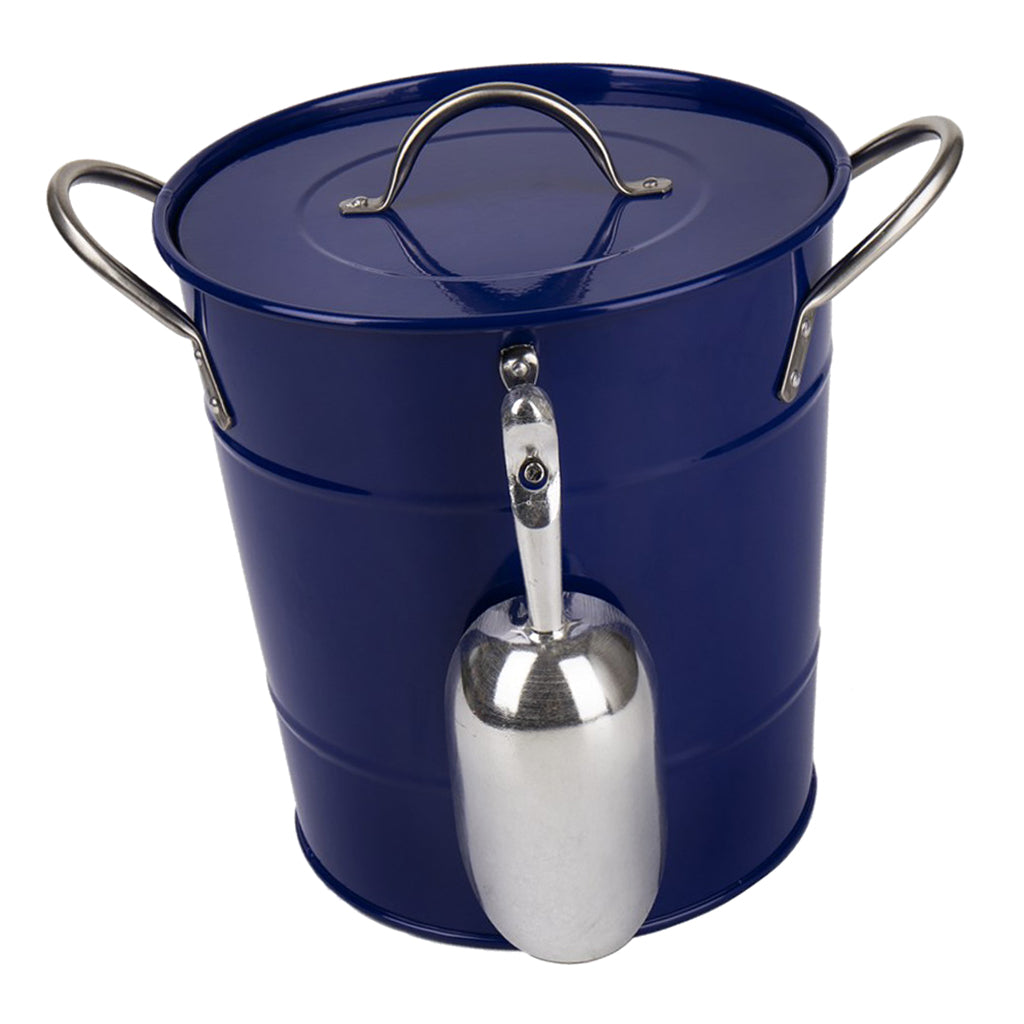 Ice Champagne Bucket, Beer Wine Cooler Bucket with Barware Blue