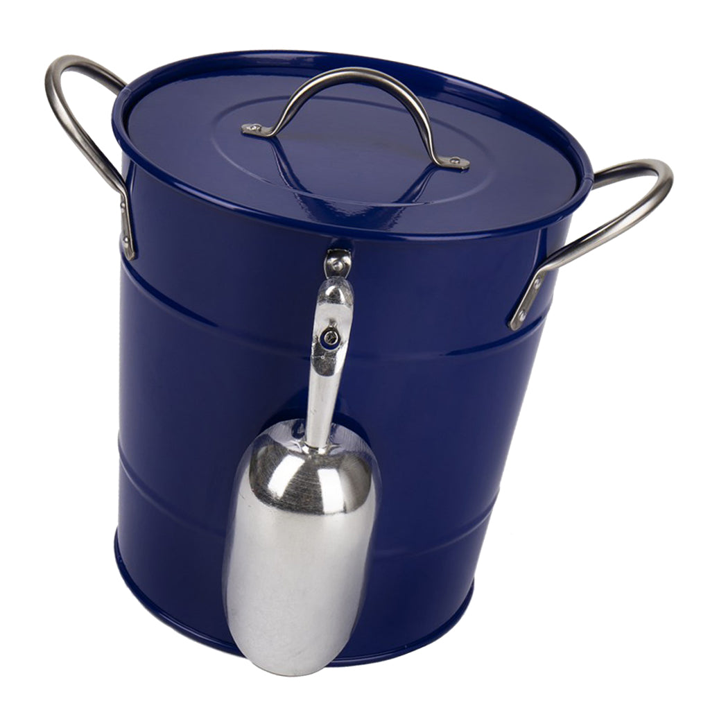 Ice Champagne Bucket, Beer Wine Cooler Bucket with Barware Blue