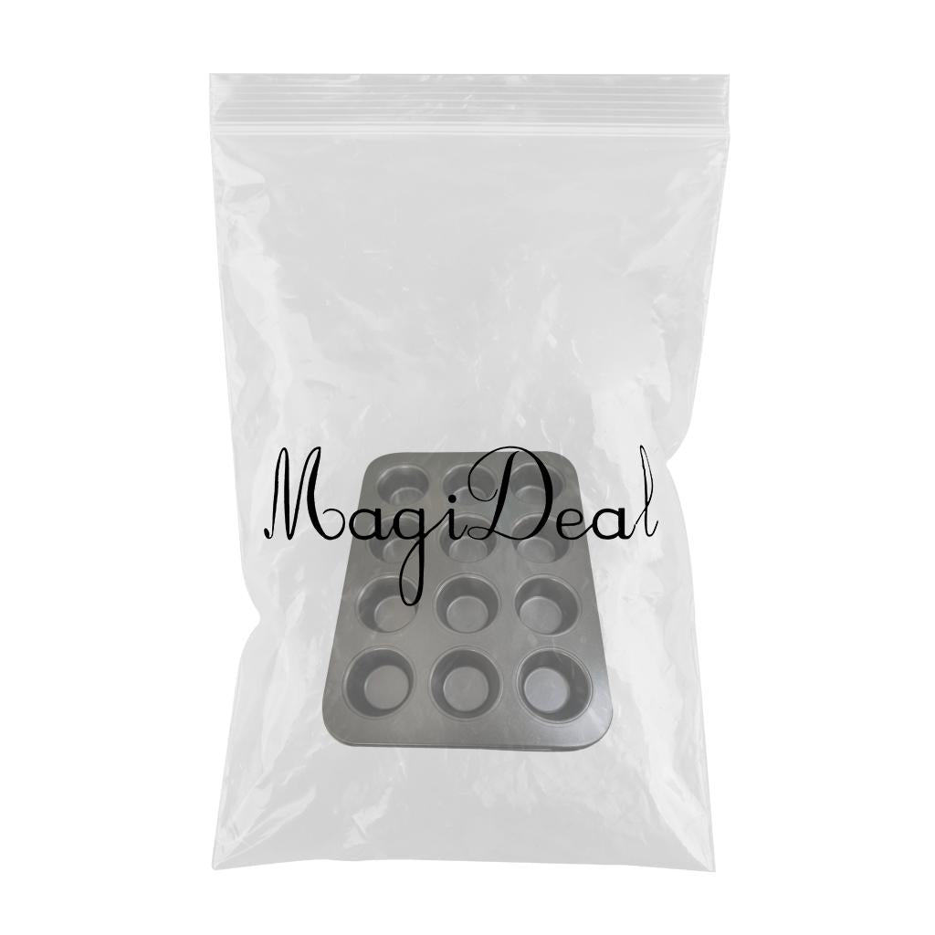 Non-Stick Muffin Pan Cupcake Cookie Molds Bakeware 12 Holes Small Grey