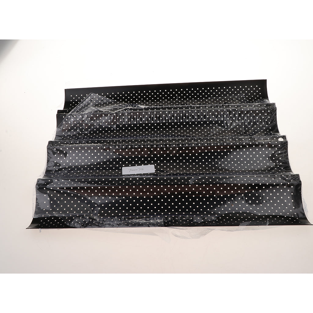 Non stick French Bread Baguette Tray 4 Slot Perforated Bake Pan Black