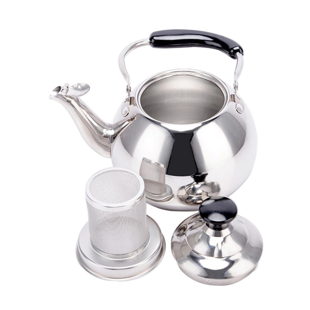 Tea Pot Stainless Steel Teapot with Lid Tea Kettle Teapot Tea Filter 1.5L