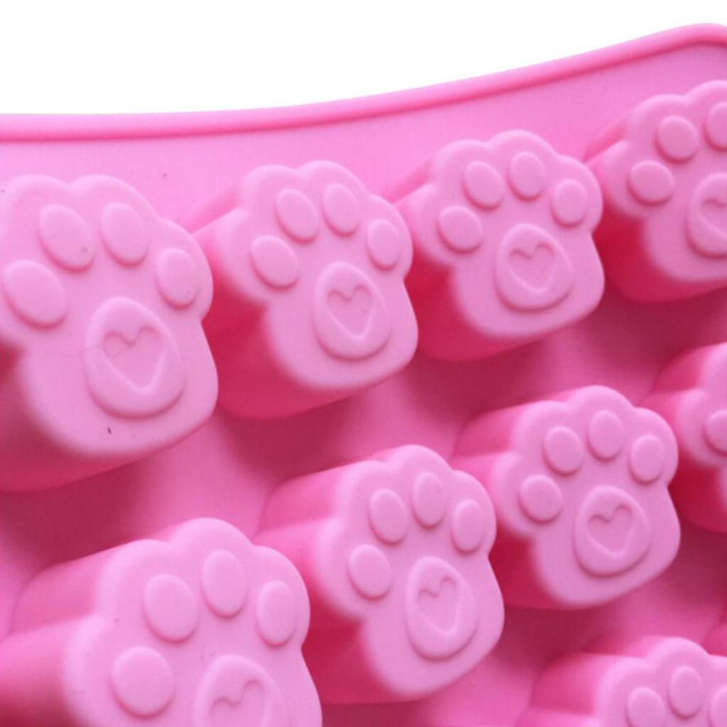 16 holes Silicone Mold Cake Decor Fondant Chocolate Mould Bakeware -Cat Claw