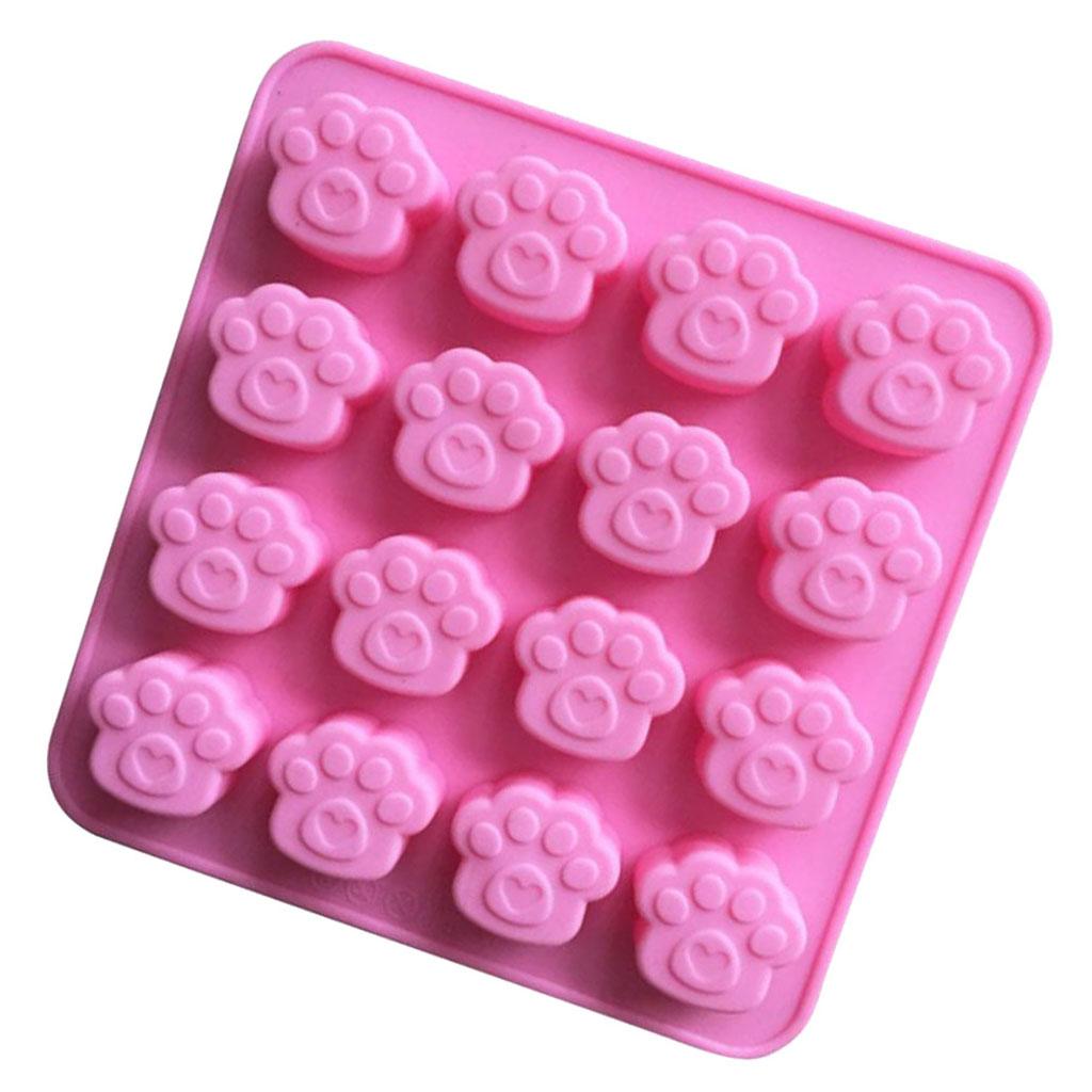 16 holes Silicone Mold Cake Decor Fondant Chocolate Mould Bakeware -Cat Claw