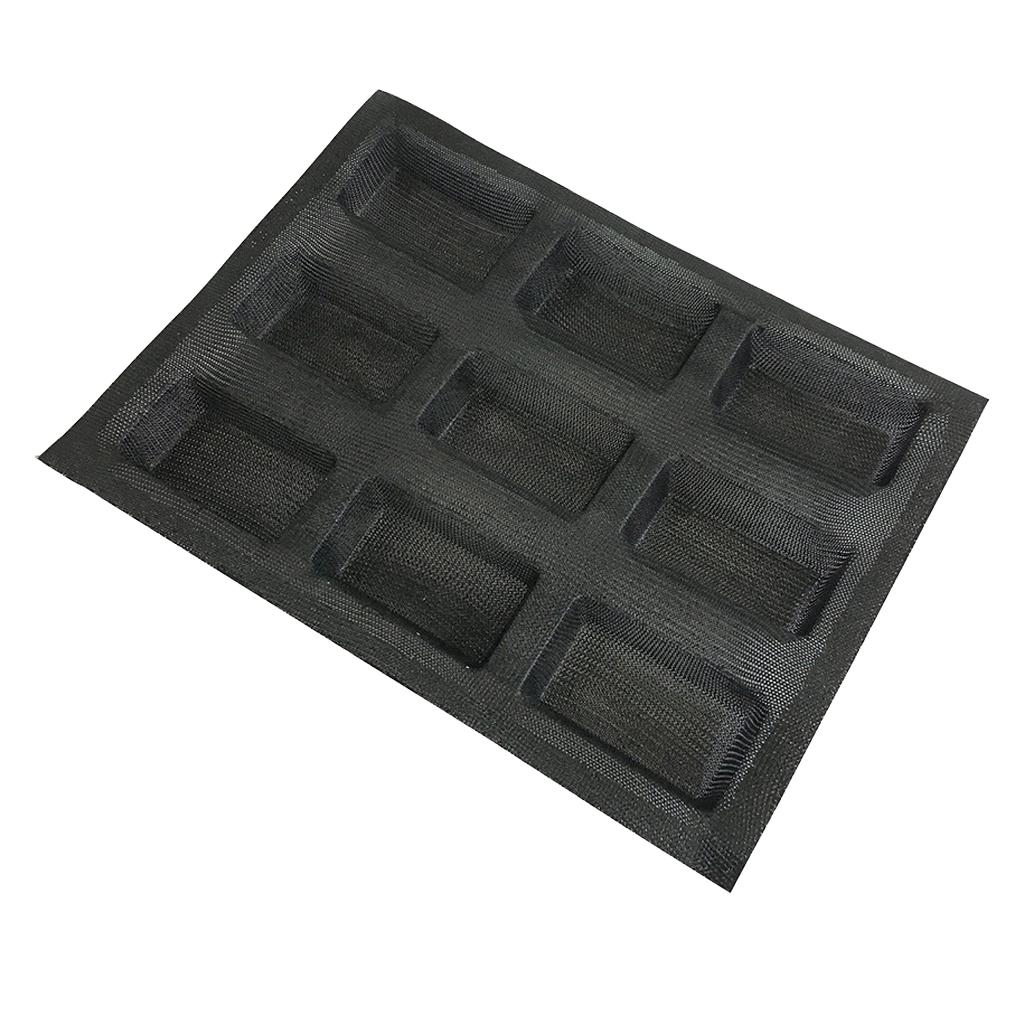 Silicone Hotdog Forms Bun French Bread Molds Square Shape Tartlets Molds