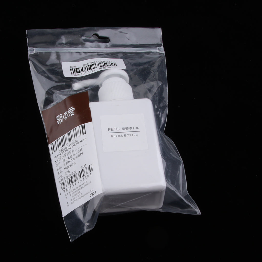 Dispenser Cosmetic Containers Bottle White 100ml