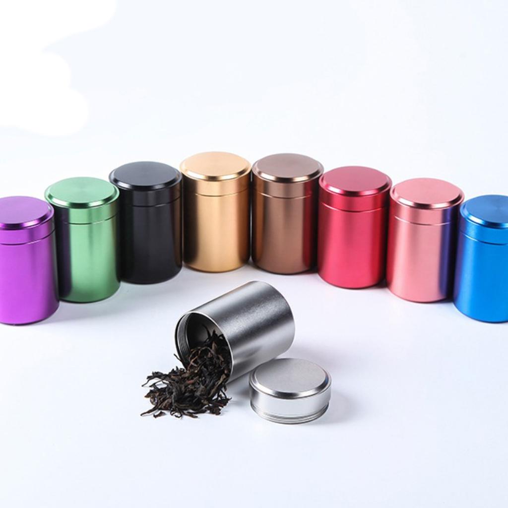 Aluminum Sugar Coffee Tea Tin Jar Candy Sealed Can Gift Box Rose Gold