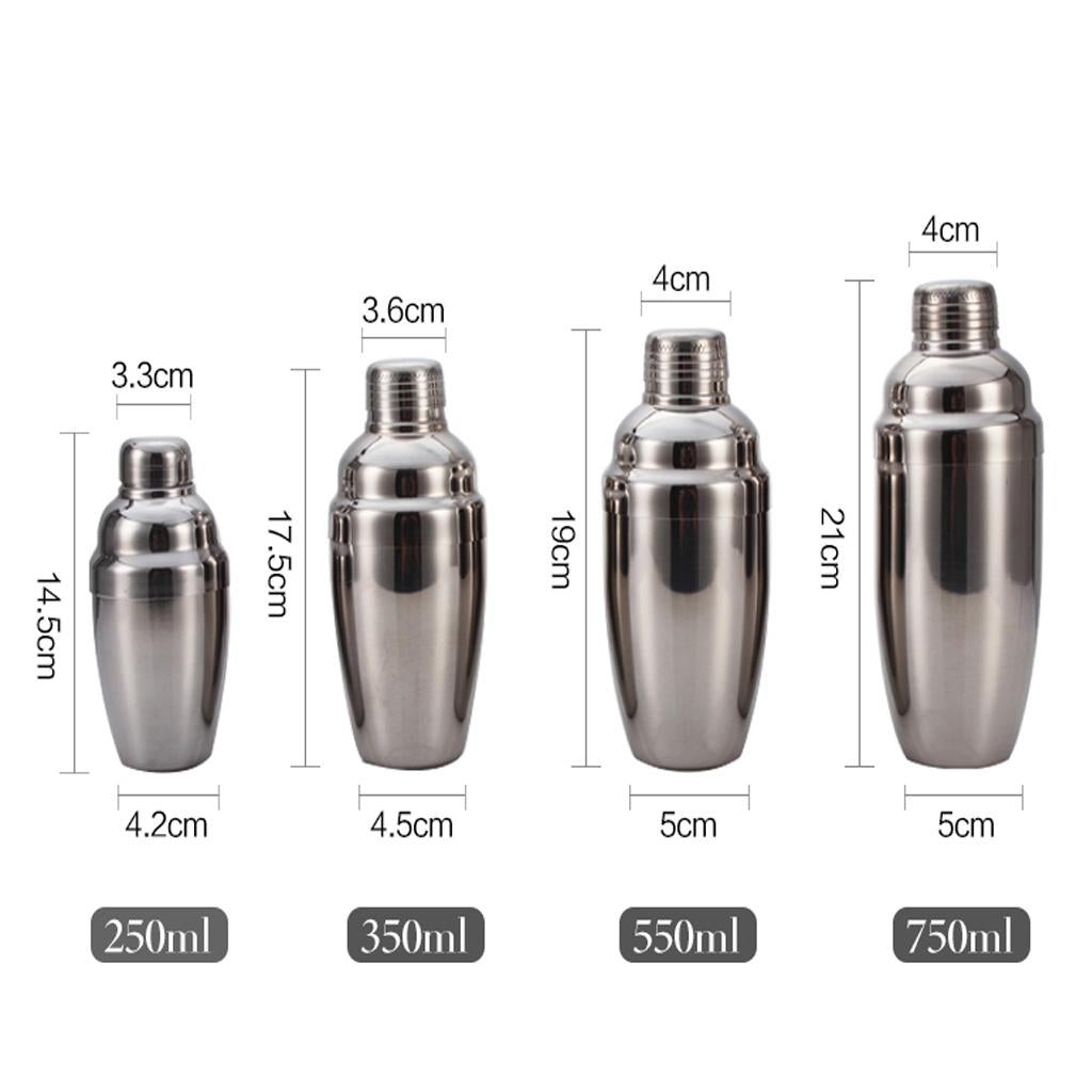Stainless Steel Cocktail Shaker Martini Shaker Bartender Kit 250ml