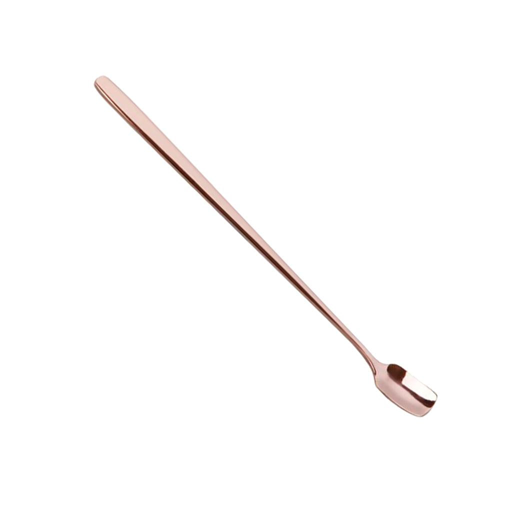 Long Handle Spoon Stainless Steel Spoon Tea Coffee Milkshake Spoon Rose Gold