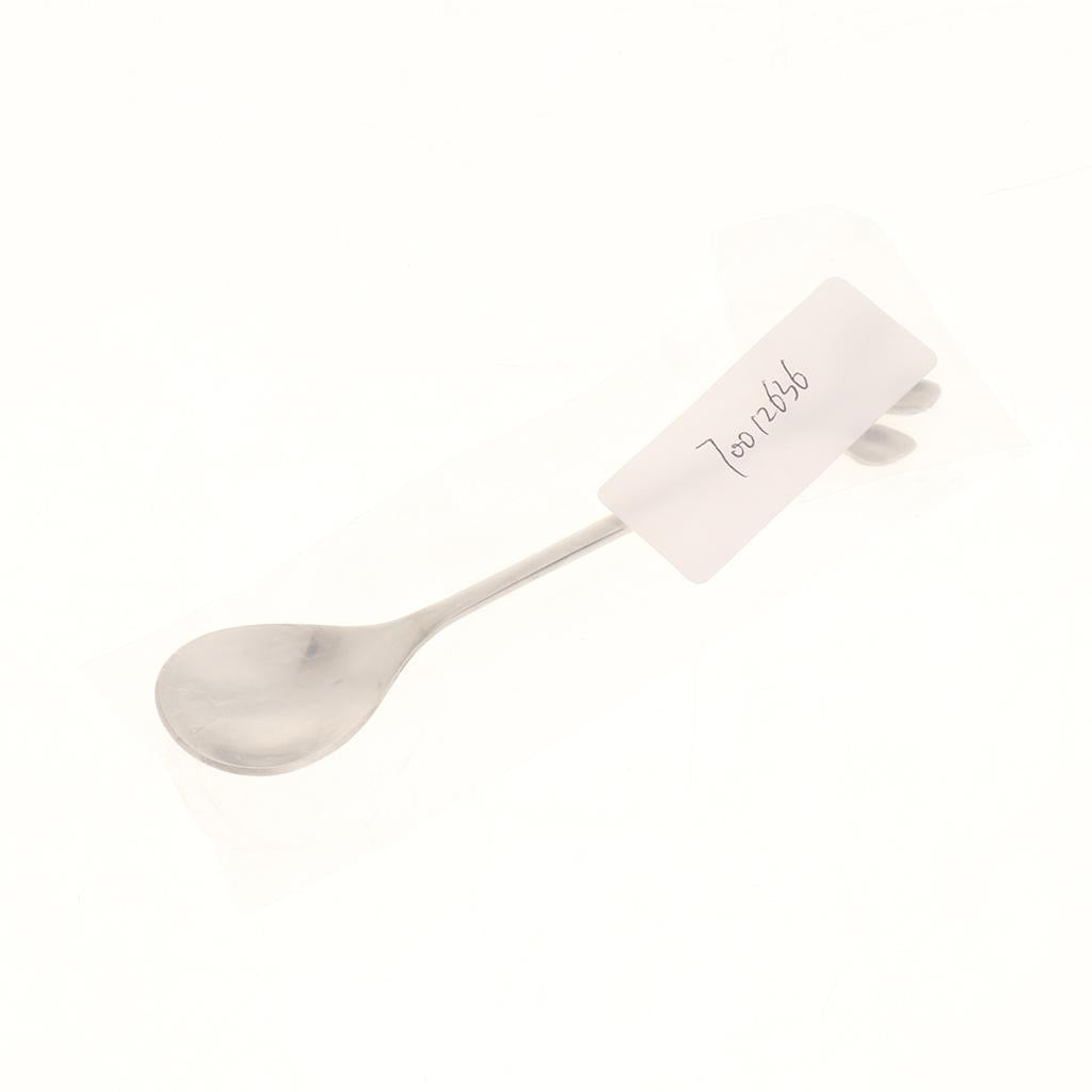 Leaf Pattern Stainless Steel Tea Coffee Spoon Tableware Colorful Sliver