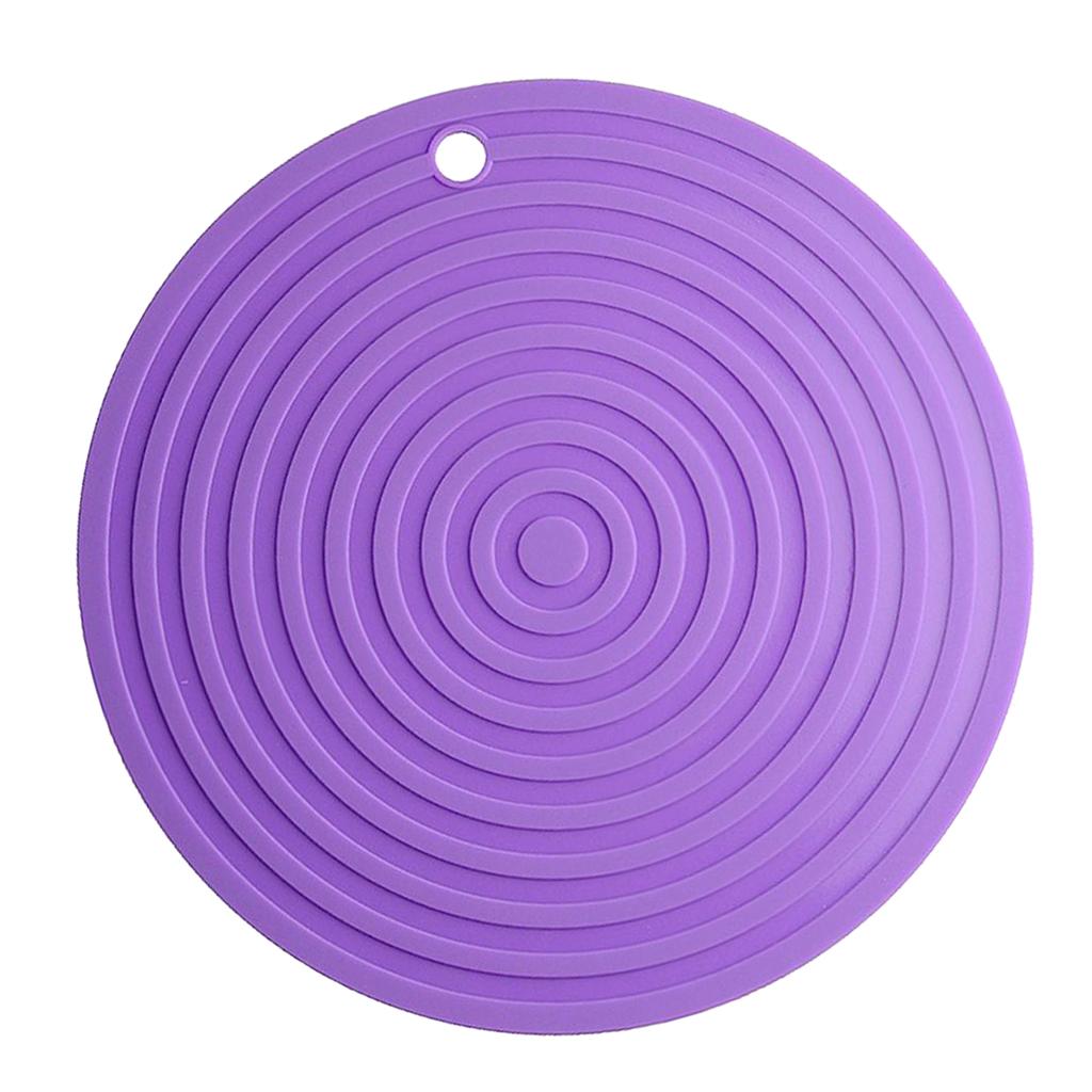 Silicone Pot Holders Trivets Mat Heat Resistant Trivet Pots Pans purple