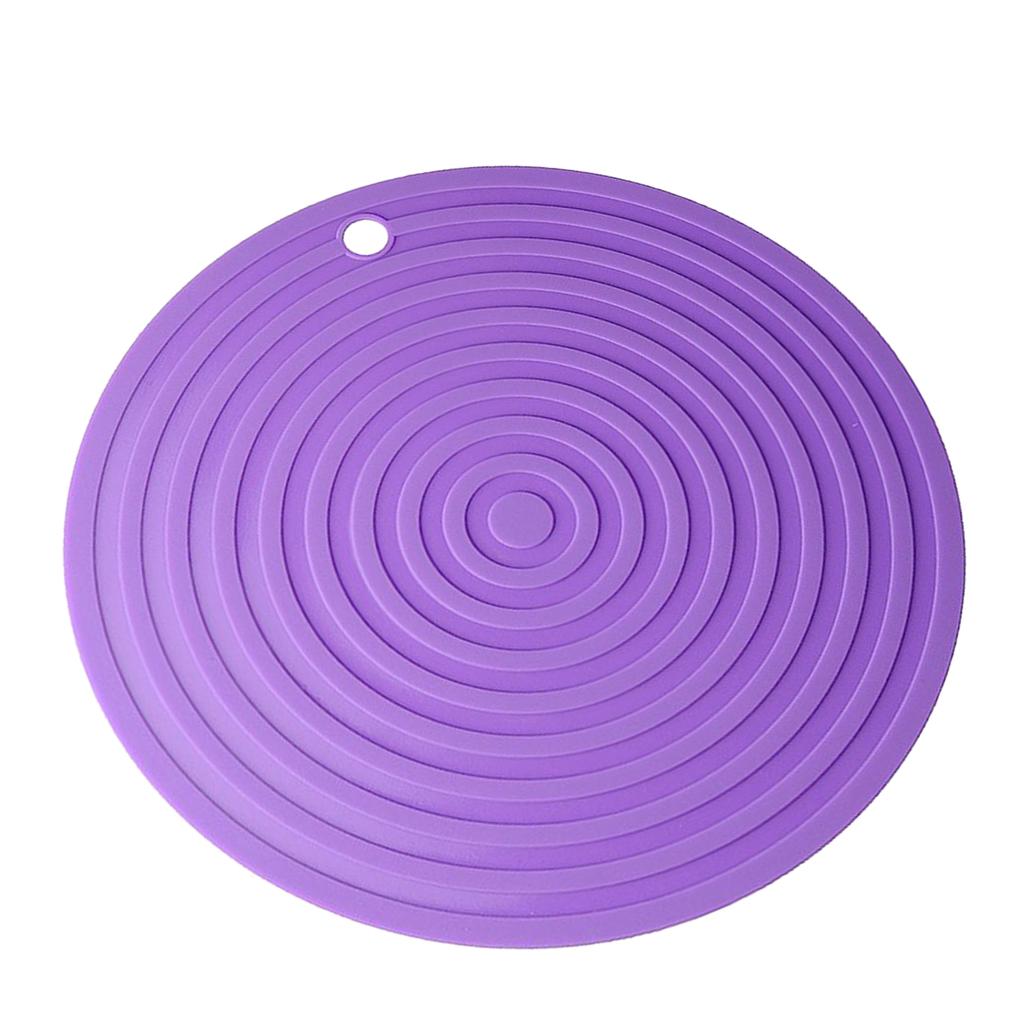 Silicone Pot Holders Trivets Mat Heat Resistant Trivet Pots Pans purple