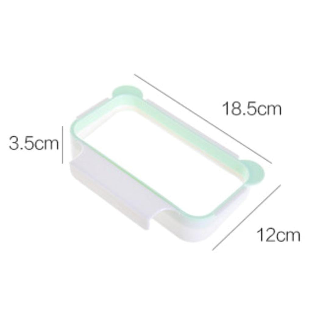 Trash Bag Holder Hanging Kitchen Cupboard Door Stand Garbage Rack Green