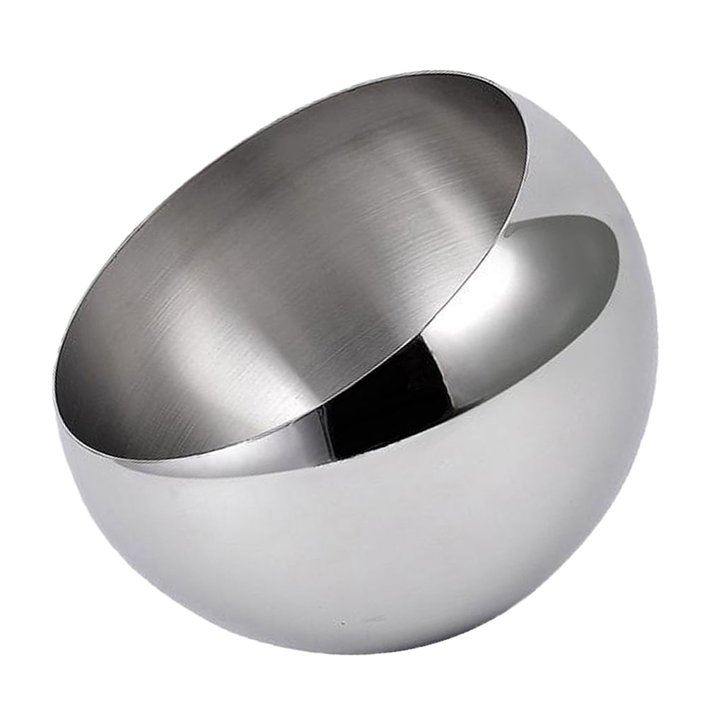 Stainless Steel Serving Bowl Fruit Salad Snacks Sugar Plate Ice Bucket C