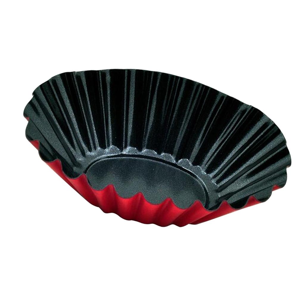 2Pcs Nonstick Tart Pan Tartlet Mold Egg Tart Tin Muffin Cake Mould 93X25mm