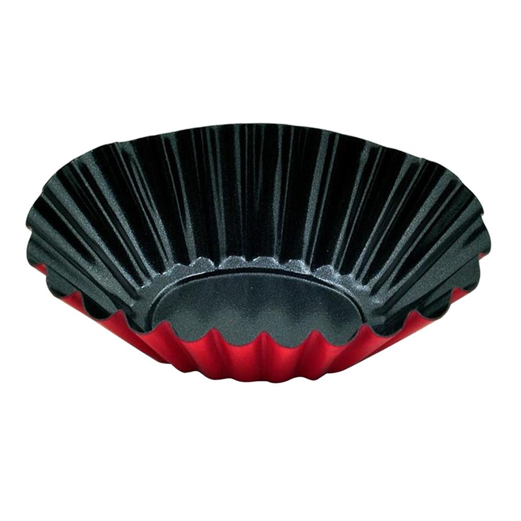 2Pcs Nonstick Tart Pan Tartlet Mold Egg Tart Tin Muffin Cake Mould 93X25mm