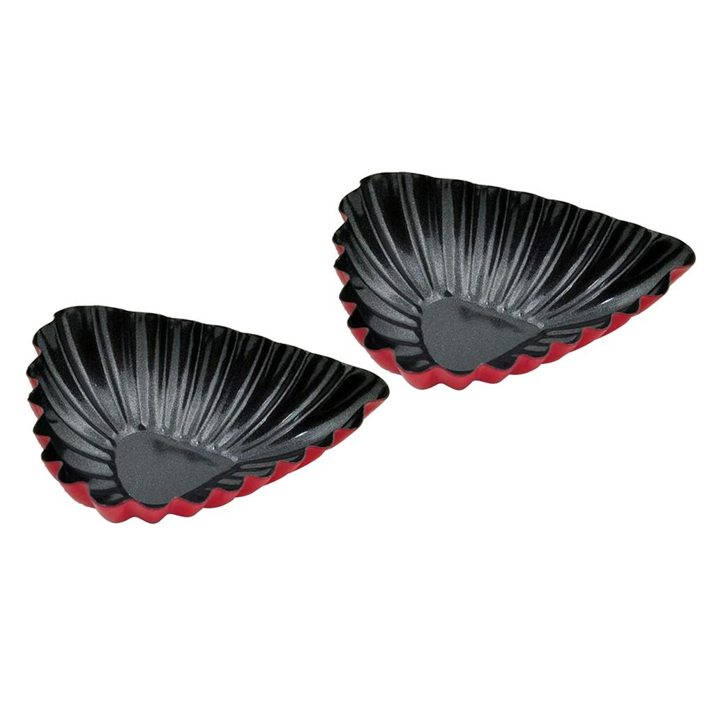2Pcs Nonstick Tart Pan Tartlet Mold Egg Tart Tin Muffin Cake Mould 75X20mm