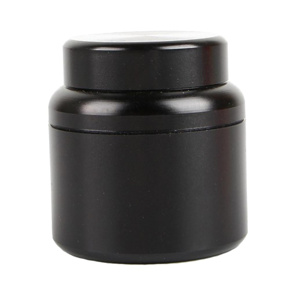 Aluminum Storage Box Coffee Tea Tins Canisters With Airtight Lids Black