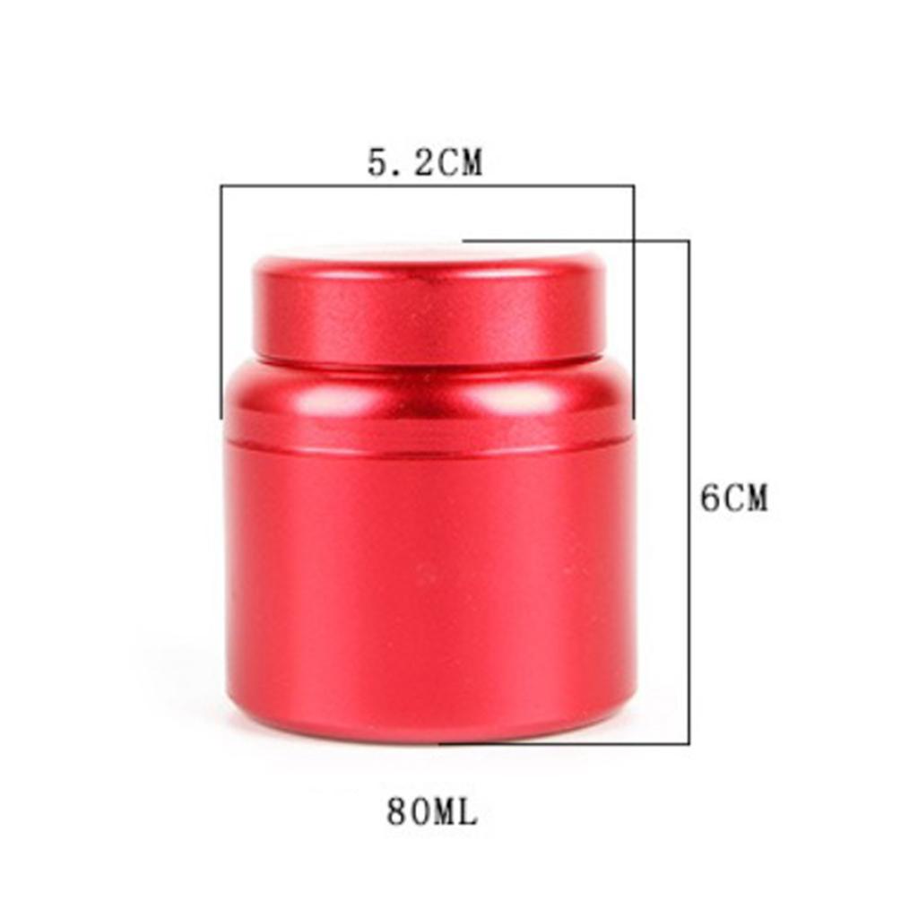 Aluminum Storage Box Coffee Tea Tins Canisters With Airtight Lids Black