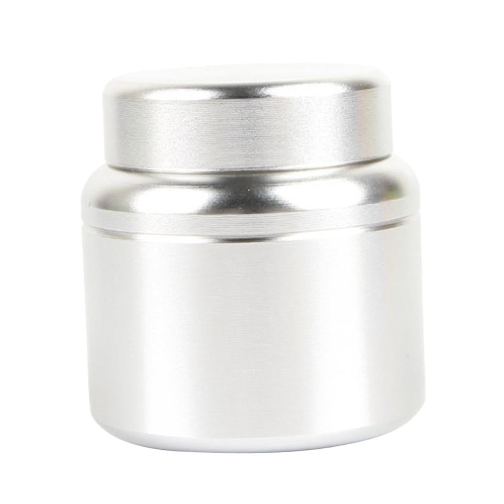 Aluminum Storage Box Coffee Tea Tins Canisters With Airtight Lids Silver
