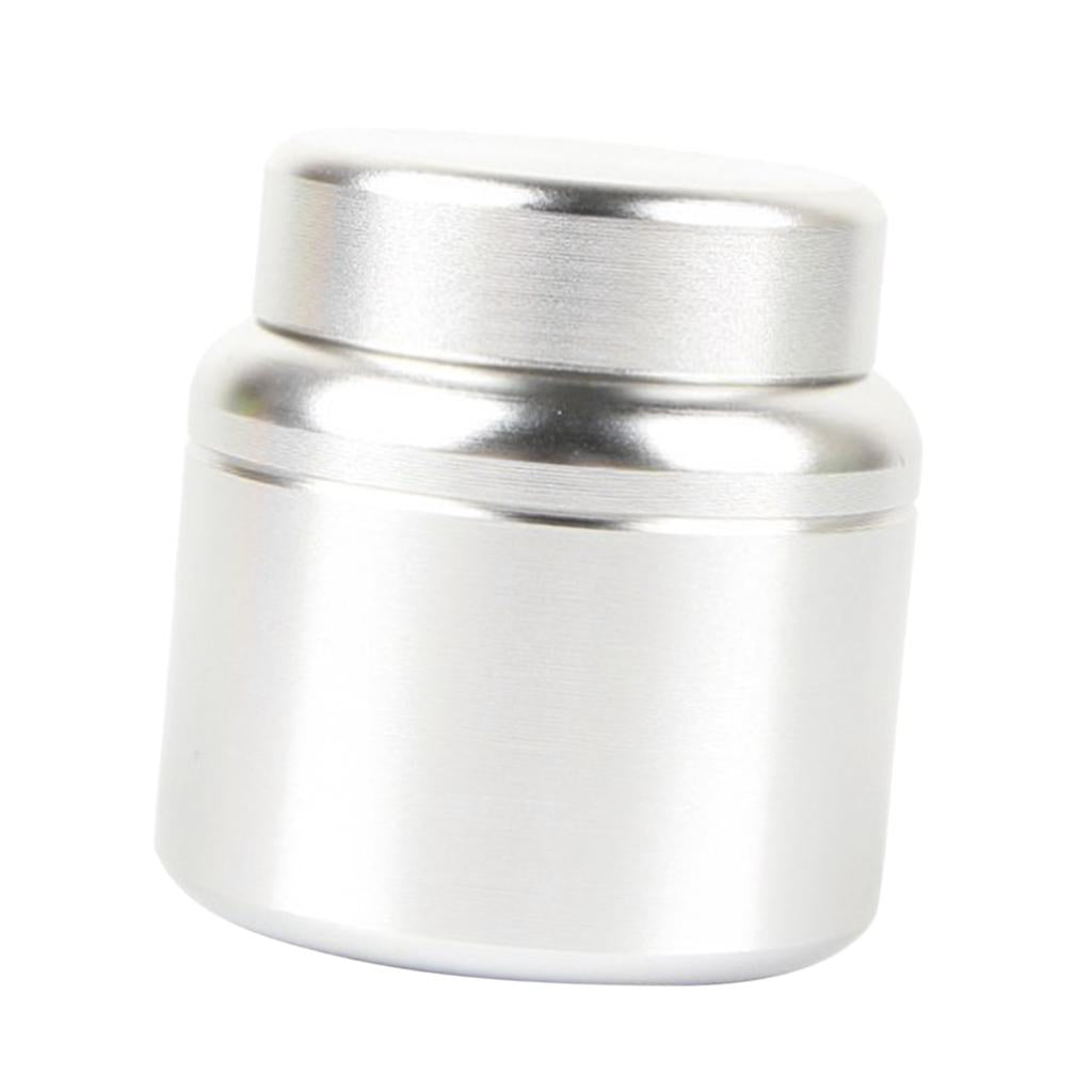 Aluminum Storage Box Coffee Tea Tins Canisters With Airtight Lids Silver